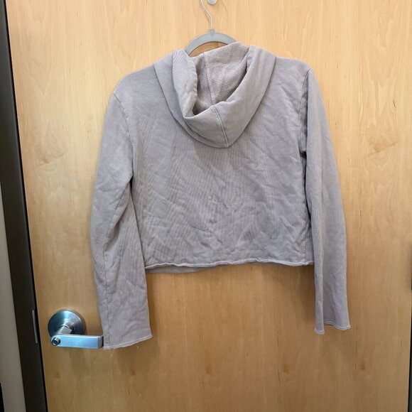 Anthropologie t.la Taupe Zip-Up Hoodie Sweatshirt Size XS - Picture 3 of 3